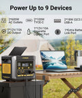 FlashSpeed 600 Portable Power Station 499Wh LiFePO4 Battery, 600W AC Output in outdoor camping setup powering devices