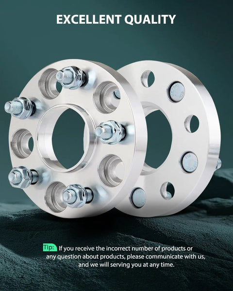 20mm 5x4.5 Wheel Spacers Adapters Set For Honda Cars 64.1mm Hub Bore 12x1.5 Studs 5 Lug Fitment For Accord Civic Pilot
