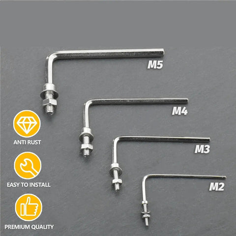 880 Piece Metric Bolt Set M2 To M5 Stainless Steel Hex Bolts Nuts And Washers Assortment Kit Perfect For DIY Projects And Repairs With Precise Threads And Durable Fasteners. M2 M3 M4 M5 stainless steel hex bolts with nuts and washers