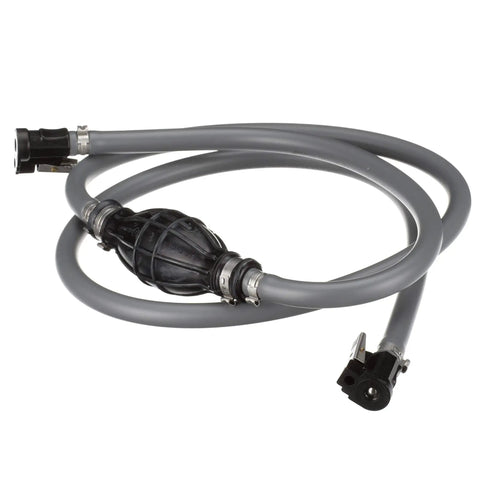 Six Foot Long Fuel Line Kit With Hose Fittings For Yamaha Marine Engines Black Three Eighths Inch Diameter Low Permeation
