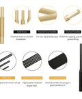 Pin Punch Set 20Pcs With Steel And Brass Pin Punches Hammer Storage Pouch And Red Tool Bag Workhorse Kit For Automotive Furniture And DIY Projects Includes Variety Sizes elements including brass and steel punches with knurled handles and roller pins