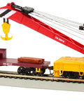 Must-Have 250-Ton Steam Crane And Boom Tender For HO Scale, Canadian National Livery, Fully Assembled Silver Series Rolling Stock