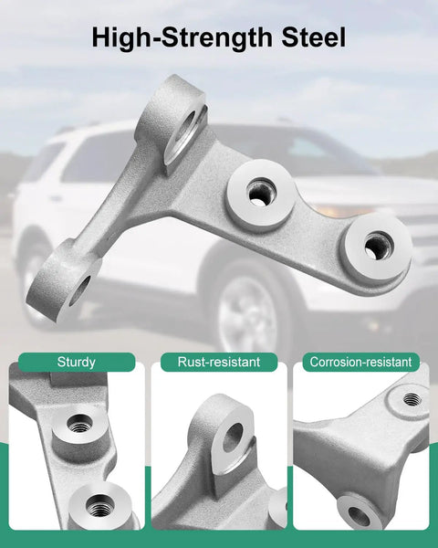 Heavy Duty Durable Front Passenger Axle Support Mount Bracket For Ford Explorer Flex Taurus Lincoln MKS MKT 2011 2015 showing high-strength steel design.