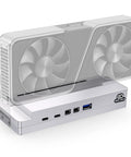 Mini Egpu Dock With Cnc Casing Compatible With Thunderbolt 3 4 Usb4 And Nvidia Amd Pcie External Graphics Card Enclosure with dual fans.