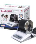 Electric Rock Tumbler Gem Polisher For DIY Stone Polishing Quiet Pro Grade Gem Making Machine with packaging box visible