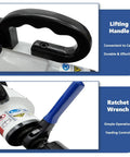 Heavy Hitter Electric Pipe Bevelling Machine Handheld Internal Expander features lifting handle and ratchet wrench for easy operation.