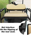 Golf Cart Rear Seat Armrests With Cup Holder And Phone Mount For EZGO Club Car Yamaha, Easy Install, UV Resistant ABS