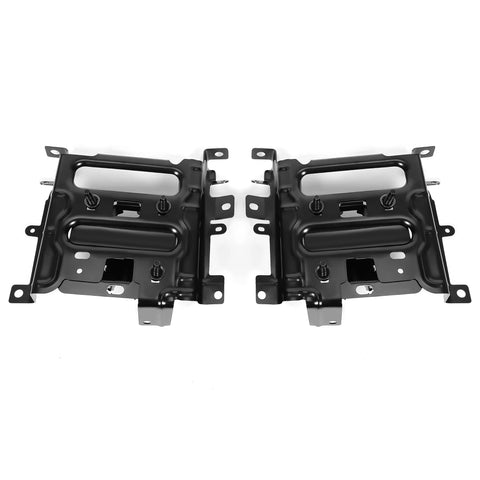ECOTRIC front bumper bracket pair, black steel, left and right for Ram 1500 (2013-2018, 2019-2024 Classic)