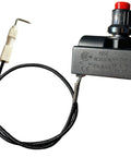 Propane Electronic Pulse Gas Igniter With 400mm Electrode Ignition Cable for outdoor heaters shown with red ignition button