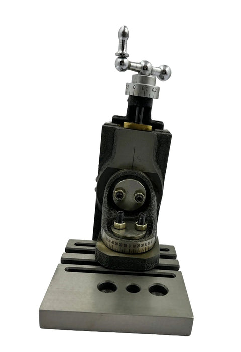 Mini Swivel Vertical Slide With Base Plate Side Scale And Three Slots For 7 And 14 Lathe Machines Pro Grade Precision Tool