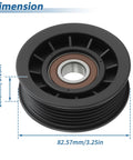 High-Quality Serpentine Belt Idler Pulley For Mercruiser 4.3L 5.0L 5.7L 6.2L Motors Boat Engine Steering Gears 82.57mm