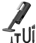 No Sweat Cordless Handheld Car Vacuum Cleaner Packing Serious 23000 Pa Suction For Fast Auto Interior Detailing And Sneaky Dirt Pickup Really Solid Everyday Gadget with attachments in black and sleek design.