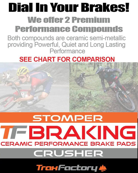 High Performance Beefy Ceramic Disc Brake Pads For Shimano Four Piston Calipers Saint XTR SLX XT And TRP Quadiem Crusher Gray