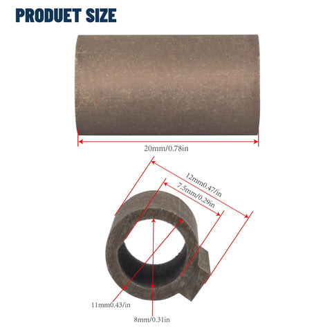 NMRV030 RV30 Shaft Sleeve Adapter For 8mm Motor Shaft To 11mm Bore Reducer Sleeve with dimensional details
