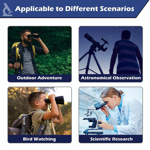 Scenarios for WiFi Eyepiece For Telescope And Microscope, HD 2K Image Amplifier, including astronomy, bird watching, research