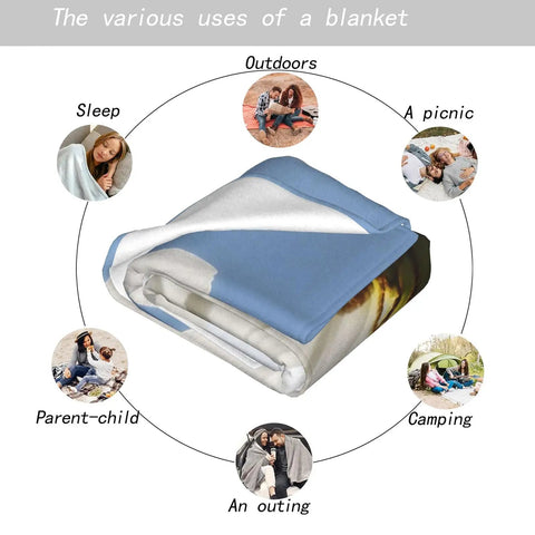 Various uses of Vintage Steam Train Throw Blanket 40x50in Ultra Soft Flannel Cozy Lightweight Locomotive Print Retro Style