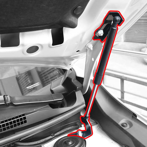 Front Hood Lift Supports For Subaru Crosstrek 2024 And Up, Stainless Steel Hood Shocks Installed