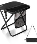 Ultra Lightweight Foldable Stool With 3 Side Pockets And Shoulder Strap Beefy Heavy Duty Camping Chair Supports Up To 400 Lbs