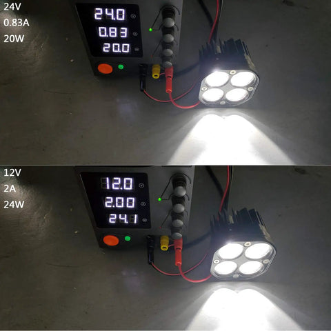 Beefy Yellow 3 Inch 40W LED Pods Lights For Off Road Driving 12V 24V Spot Cube Light Bar brightness demonstration