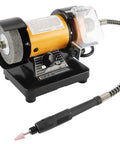 3 Inch All In One Handy Mini Bench Grinder Polisher With 31 Inch Flexible Shaft And Accessories, Variable Speed Dial 0 To 10000 RPM