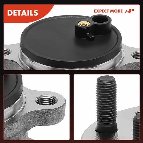 Rear Wheel Bearing And Hub Assembly For Mazda CX3 2016 2021 5 Lug Compatible RWD Replacement featuring screw thread view