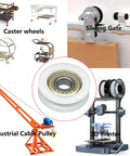 Top Shelf Quiet Nylon U-Groove Pulley Roller Wheels With Deep Groove Ball Bearings For Heavy Duty Sliding Doors And Slick Gym Cable Track Systems With Durable 8X30X10MM Guide Rollers featured with industrial equipment.