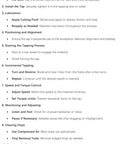 User guide showing operation techniques for electric tapping with steps like preparing, positioning, and incremental tapping.