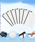 Product details of 32 Pack Mesh Zipper Bags Set For Grab And Go Travel And Home Organization Waterproof Reusable Pouches In Black 9 By 7 Inch