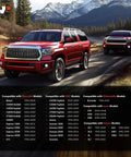 Red SUVs driving on a mountain road, compatible with Chevrolet, GMC, Oldsmobile, Isuzu, and Saturn models listed below.