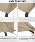 Installation steps for Grill Gazebo Replacement Canopy Top for Model LGG001PSTF Beige Waterproof 100 Percent Polyester