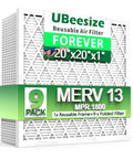Keep Your Home Air Fresh With This 20x20x1 Inches MERV 13 MPR 1800 Deep Pleated Furnace And AC Filter Nine Pack With Reusable ABS Frame