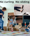 Family dancing on rug using Non Slip Rug Tape For Area Rugs And Hardwood Floors Keeps Corners Flat With Reusable Double Sided Adhesive