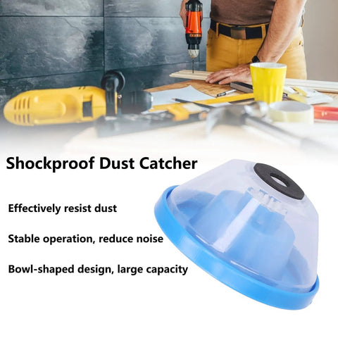 Shop Tough Electric Drill Dust Collector Boot, Perfect Seal 4 To 10 Mm Power Tool Vacuum Adapter, bowl-shaped dust catcher for clean woodworking.