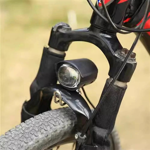 Electric Bike Front Light With Loud Horn, Waterproof 36V-48V LED Headlight For Night Riding, 3 Pin SM Connector, Easy Installation, Safe And Bright Beam, All-In-One Headlight And Horn For Bicycles Scooters And E Bikes