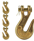 G70 Five Sixteenth Inch Chain Hook Pack Of Four Heavy Duty Clevis Grab Hooks For Grade 70 Chain Ideal For Trailer And Truck Transport