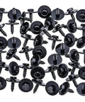 Bulk 50 Pack M4.8-1.61 X 16mm Hex Head Sems Screws Set For BMW Wheel Arch Trim, black zinc screws