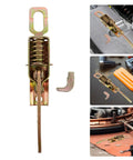 Beefy Heavy Duty Truck Trailer Gate Latch With Spring Toggle Clamp Adjustable Metal Pull Latch For Cargo Doors And Toolbox Kits Yellow Base