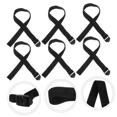 Eight-Piece Adjustable Lawn Aerator Shoes Straps For Garden Spiked Sandals, close-up of strap material and buckle detail.