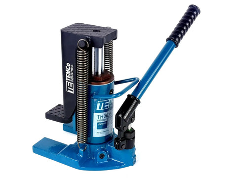 Hydraulic Toe Jack For Containers And Machines, Low Profile Lift With 2.5 To 5 Ton Capacity, 0.7 Inch Minimum Clearance, Machined Cylinder Housing, Over Travel Protection, Heavy Duty Industrial Lifting Tool