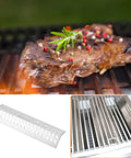 Stainless Steel Flame Tamers Four Piece Grill Heat Plate Replacement For Bull Gas Grills with steak and heat shields