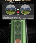 Rugged Golf Rangefinder With Slope And Flag Lock Vibration 7X Magnification For Pin Shots Up To 1300 Yards IP54 Waterproof Dustproof Compact Aluminum CNC Machined Build, close-up