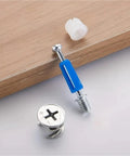 Heavy Duty Cam Locks Furniture Fasteners Kit With Lock Nuts And Fittings For DIY Assembly And Repair To Secure Cabinets, Drawers, And Desks
