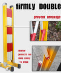 Built Like A Tank Retractable Traffic Fence With High Quality Rollers For Commercial Parking Lot Space Divider and Telescopic Mobile Guardrail setup showing robust construction and details.