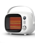 Two Speed Portable Space Heater With Adjustable Settings, 800W Desk Heater For Indoor Use, Energy Efficient, white view