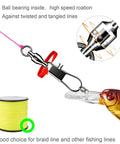 Saltwater Ball Bearing Snap Swivels Kit With Copper Alloy Body And Stainless Rings And Snaps, Black Nickel Finish on lure line