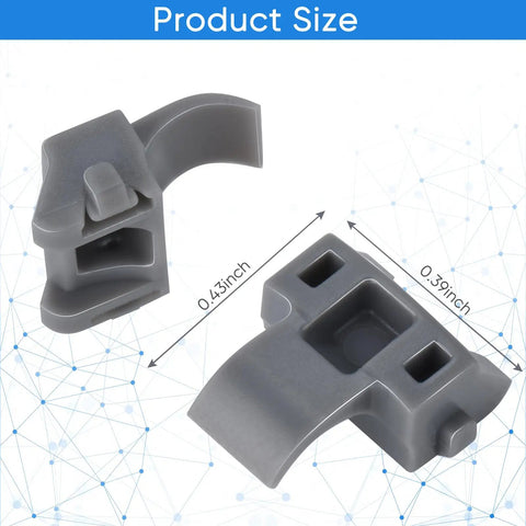 Close-up view of 55 Piece Door Hinge Shims and 86 Degree Cabinet Restrictor Clips Kit showing product dimensions.