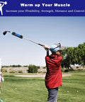 Child using Stripe Golf Swing Weight For Practice And Warm Up, Multi Club Training Weight To Build Muscle Memory, Pro Style Swing Trainer