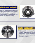 Two Pack Wheel Bearing Hub Assembly With ABS For Ford Escape AWD 2013 2018 And Lincoln MKC AWD 2015 2019 Rear 5 Lug