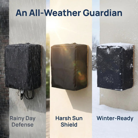 Top Shelf Outdoor Electric Vehicle Charger Cover Built Different With Heavy Duty Waterproof Cloth Shield For Tesla Wall Connector Level Two Port Guard Keeps Your Charge Cable Dry During Slick Rain Mess in various weather conditions.