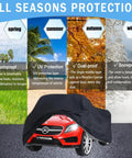 Waterproof Kids Ride On Car Cover That Shields Large Ride On Trucks And Toy Cars From Rain Sun Dust And Leaves All Seasons Protection